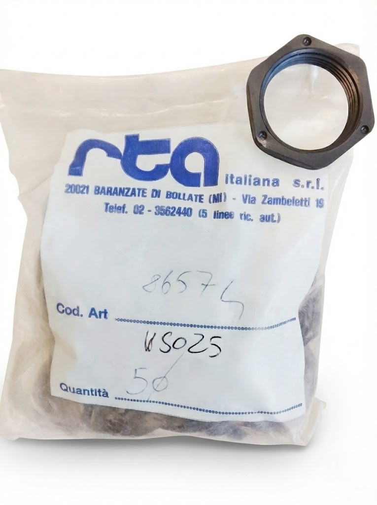 ghieradado-di-bloccaggio-filettato-in-nylon-con-grani-rta-italiana-cod-15025-50pz